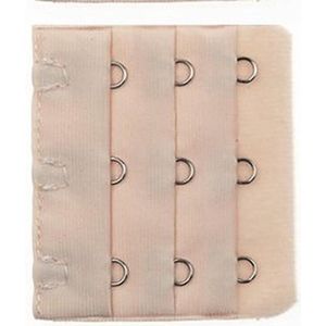 *** 3 BH verlengstukken - 3 Haaks Beige - Beha verlenger - Zwangerschap - van Heble® ***
