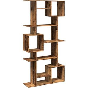 vidaXL - Boekenkast - 92x29x188 - cm - bewerkt - hout - oud - houtkleurig