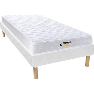 Morgengold Set bedbodem + matras met veren WOLKENLOS van MORGENGOLD - 90 x 190 cm L 190 cm x H 30 cm x D 90 cm
