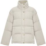 MYMO - Tussenjas - Lichtgrijs - Gewatteerde Jas - Normale Pasvorm