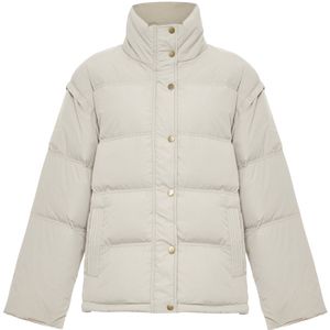 MYMO - Tussenjas - Lichtgrijs - Gewatteerde Jas - Normale Pasvorm