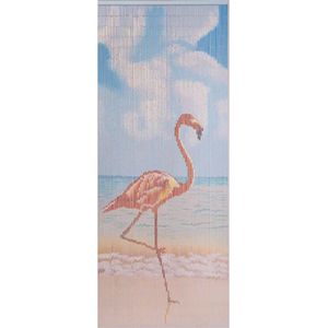 Concord Deurgordijn - bamboe flamingo - 90x200 cm