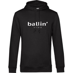 Ballin Est. 2013 - Heren Hoodies Basic Hoodie - Zwart - Maat XL