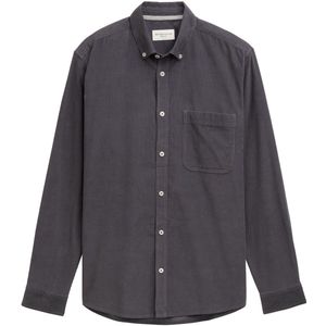 TOM TAILOR - Overhemd - Antraciet - Corduroy - Lange Mouw