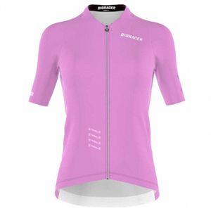 Bioracer Icon Korte Mouw Wielertrui Roze S Vrouw