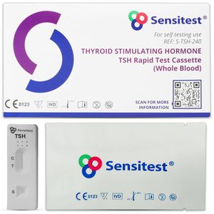 TSH Sneltest – Zelftest voor Schildklierfunctie – Resultaten binnen 10 Minuten – Eenvoudig thuis uit te voeren – 1 stuk