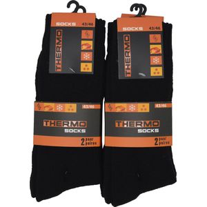 Intersocks - Thermosokken heren - Multipack 4 paar - 39/42 - zwart - SKI
