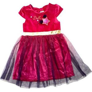 Disney Princess jurk - Prinses feestjurk - fuchsia - maat 116 (Â±5-6 jaar)