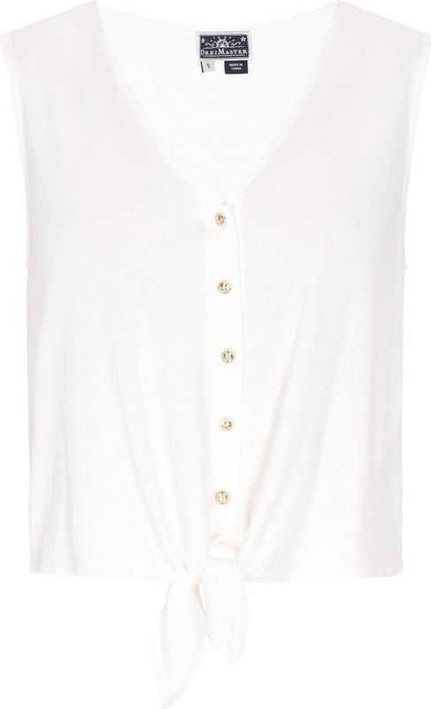 Haltertops - Effen - Viscose - Mouwloos - Normale Pasvorm