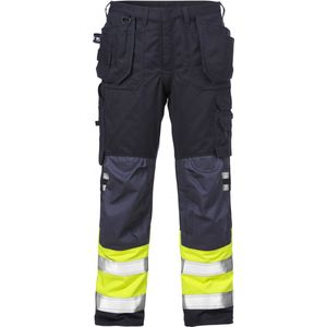 Fristads Flamestat Hi Vis Werkbroek Klasse 1 2074 Aths - Hi-Vis geel/marineblauw