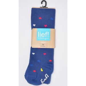 Lief-Maillot met hartjes- Jeans blauw