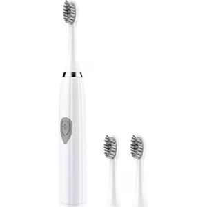 Sonische Witte Elektrische Tandenborstel Volwassenen & Kinderen - Baby, Peuter en kleuter - Inclusief 2 opzetstukken