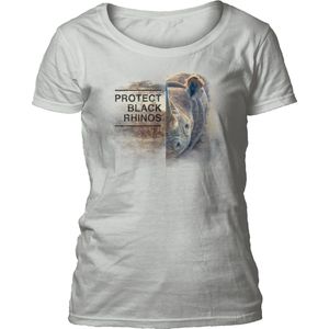 Ladies T-shirt Protect Rhino Grey L