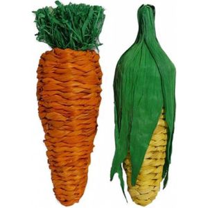 Rosewood speelgroente set maiskolf en wortel