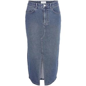 Midi Rok met Split voor Dames in Blauw - Modieuze Streetwear