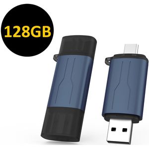 ThunderGold USB Stick 128 GB - USB-Sticks - USB C Stick - USB C en USB A - USB 3.0 - Geschikt voor laptops, smartphones en tablets