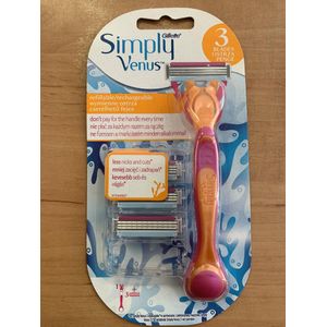 Gillette Venus Simply App & 3 Navullingen - 1 Stuks