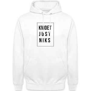 Kmoet Just Niks | Antwerp Dialectkledij Hoodie Unisex