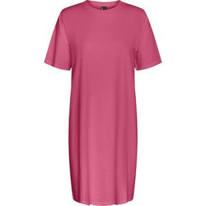 PIECES - Ria - T-shirt Jurk - Roze - Korte Mouwen