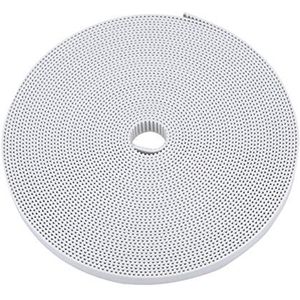tandriem, accessoires voor 3D-printers 2GT tandriem 10 mm tandriem (wit 10 m) 10 mm tandriem 3D-printer riem wit Open tandriem met stalen kern 10 M