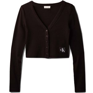 Calvin Klein - Gebreid Vest - Zwart - Slanke Pasvorm