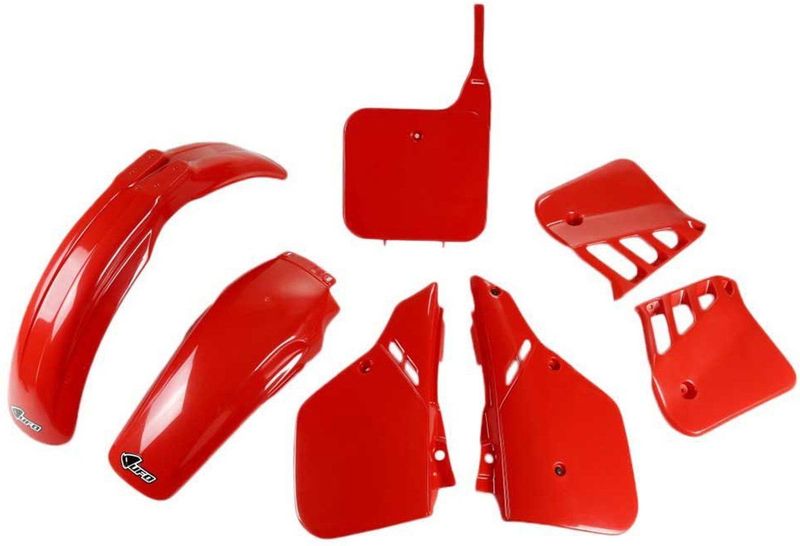 Ufo - HOKIT093-061 - Plastic Set - Rood - Voor Honda CR 250 1987