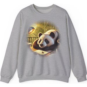 Slack-Pack - Bumbly the Procrasti-Panda - Sweatshirt - Licht Grijs - M