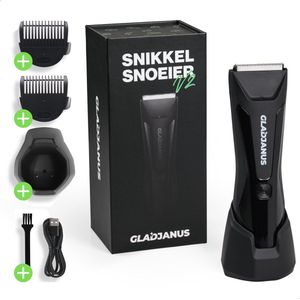 Gladjanus SnikkelSnoeier V2 Bodygroomer Mannen - IPX7 Waterdichte Body Trimmer Heren - Schaamhaar Trimmer Mannen - Scheerapparaat mannen schaamstreek - Oplaadbaar