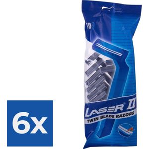 Laser 2 Scheermesjes - wegwerp - actie - Voordeelverpakking 6 stuks