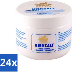 24 x Goldline - Uierzalf - Bodycrème - Beschermend - 250 ml - Bodycrème - Uierzalf - Huidverzorging - Droge Huid - Gevoelige Huid