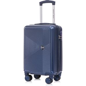 Royalty Rolls handbagage koffer met wielen 28 liter - lichtgewicht - cijferslot - blauw
