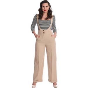 Banned - Her Favourites Wijde broek - L - Geel