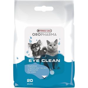 Versele-Laga Oropharma Eye clean cat & dog oogdoekjes | 20 stuks