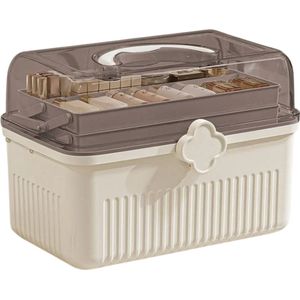 Nivard make Up Organizer - Koffer - Tas - Makeup - Lades - Skincare - Cosmetica - Wit - L