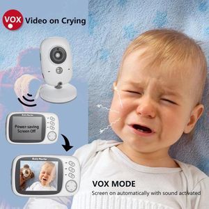 Babyfoon met Camera - 3.2 Inch Groot LCD scherm - 2-weg audio-functie - Video Babyphone met Kleurenmonitor- Premium Baby Monitor - Sterk Zendbereik - Temperatuurweergave - Wit