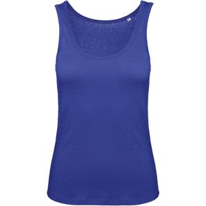 Tank Top Dames XS B&C Mouwloos Cobalt Blue 100% Katoen
