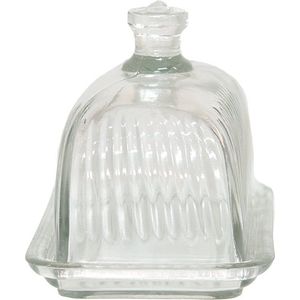 Botervloot 16*10*11 cm Transparant Glas Boterschaal Boterkuipje Boterbakje