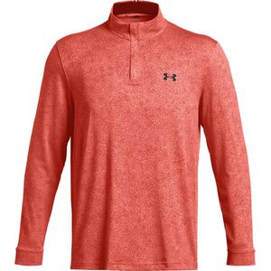 Under Armour Playoff Printed 1/4 Zip-Coho/Red Solstice