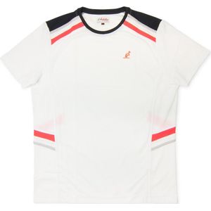 Australian Tennis T-Shirt Game - Wit - Roze - Zwart - Maat M (50)