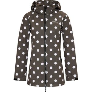 Nordberg Polka Dot Half Dames Softshell - Kleur Groen - Maat XL