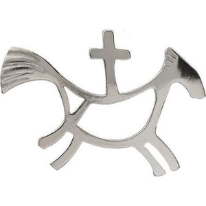 AuBor ®. Broche. Zilver. De Rota, zilveren broche