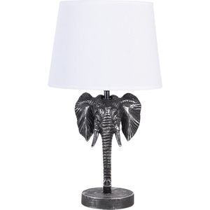 Tafellamp - Luxe Tafellamp - Tafellampen - Lamp - Lampen - Sfeerlamp - Sfeerlampen - Staande lamp - Zilver - 41 cm hoog
