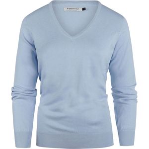 Steppin' Out Trui Cashmere Dames V-hals Lichtblauw - Maat S - Heren - Pullovers