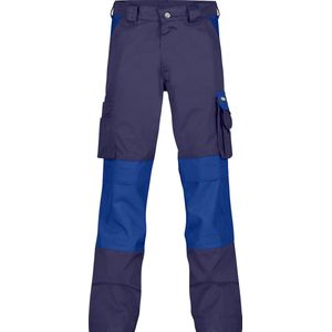 DASSY® Boston Tweekleurige werkbroek met kniezakken - maat 56 - MARINEBLAUW/KORENBLAUW