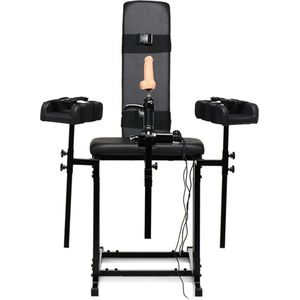 XR Brands AH155 - MS Obedience Chair with Sex Machine - Black