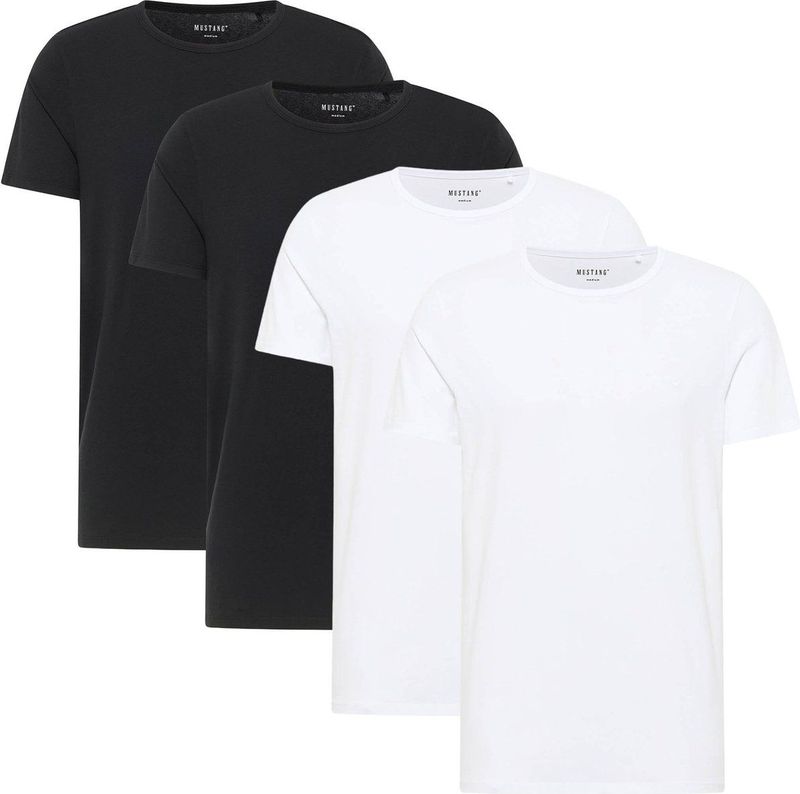 Mustang T-shirt Style Allen 4-Pack Verpakking van 4