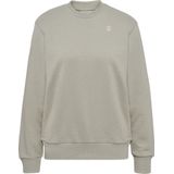 Hummel - hmlPULSE W SWEAT CREWNECK - Dames Sweatshirt - Zacht Fleece - Geborduurd Chevron-logo