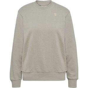 Hummel - hmlPULSE W SWEAT CREWNECK - Dames Sweatshirt - Zacht Fleece - Geborduurd Chevron-logo