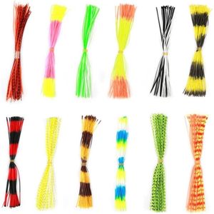 Allecto Plus - 600 strands Vislok aas inktvisrubberdraad Vliegbindmaterialen Rokjes voor Buitenvissen DIY Accessoire