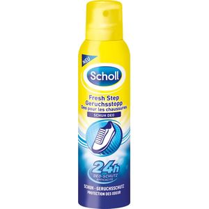 Scholl Schoenen deodorant Spray fresh step Geurstop, (6x150 ml)